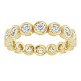 14K Yellow 7/8 CTW Natural Diamond Eternity Band Size 7