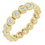 14K Yellow 1 CTW Natural Diamond Eternity Band Size 7