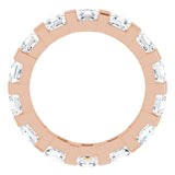 14K Rose 2 1/2 CTW Natural Diamond Eternity Band Size 7