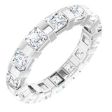 Platinum 2 1/2 CTW Natural Diamond Eternity Band Size 7