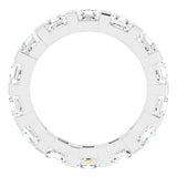 Platinum 2 1/2 CTW Natural Diamond Eternity Band Size 7