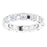 Platinum 2 1/2 CTW Natural Diamond Eternity Band Size 7