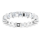 Platinum 1 1/2 CTW Natural Diamond Eternity Band Size 7