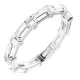 Platinum 1 5/8 CTW Natural Diamond Eternity Band Size 7