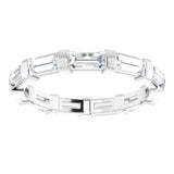 Platinum 1 5/8 CTW Natural Diamond Eternity Band Size 7