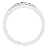 Platinum 1/6 CTW Natural Diamond Band