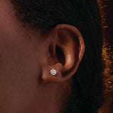 14K Rose Gold 3/4 CTW Natural Diamond Earrings