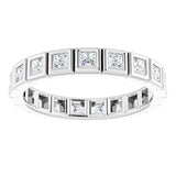 Platinum 5/8 CTW Natural Diamond Eternity Band Size 5