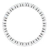 Platinum 5/8 CTW Natural Diamond Eternity Band Size 5