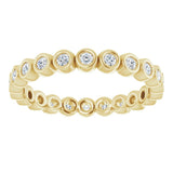 14K Yellow 1/3 CTW Natural Diamond Eternity Band Size 5