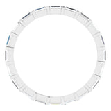 Platinum 3/8 CTW Natural Diamond Eternity Band Size 5