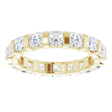 14K Yellow 2 1/2 CTW Natural Diamond Eternity Band Size 6