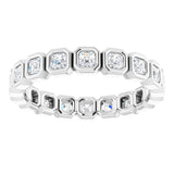 Platinum 9/10 CTW Natural Diamond Eternity Band Size 6