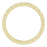 14K Yellow 1/3 CTW Natural Diamond Eternity Band Size 6