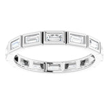 Platinum 1/2 CTW Diamond Eternity Band