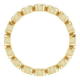 14K Yellow 3/4 CTW Natural Diamond Eternity Band Size 6