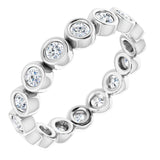 Platinum 3/4 CTW Natural Diamond Eternity Band Size 6