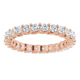 14K Rose 1 1/2 CTW Natural Diamond Eternity Band