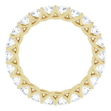 14K Yellow 2 CTW Natural Diamond Eternity Band