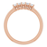14K Rose 1/4 CTW Natural Diamond Anniversary Band