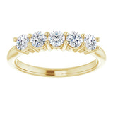 14K Yellow 1/2 CTW Natural Diamond Anniversary Band