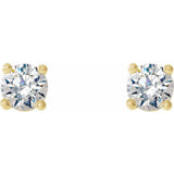 14K Yellow 1/5 CTW Natural Diamond Cocktail-Style Earrings