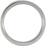 Titanium 6 mm Comfort-Fit Flat Band Size 7.5