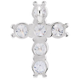 14K White 1/2 CTW Natural Diamond Cross Pendant