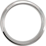 Tungsten 8 mm Beveled-Edge Band with Satin Center Size 9
