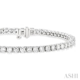 5.00 ctw Round Cut Diamond Tennis Bracelet in 14K White Gold