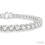 8.00 ctw Round Cut Diamond Tennis Bracelet in 14K White Gold