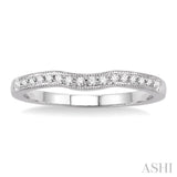 1/5 Ctw Round Cut Diamond Matching Wedding Band in 14K White Gold