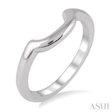 Shadow Wedding Band in 14K White Gold