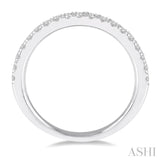 1/3 Ctw Round Cut Diamond Wedding Band in 14K White Gold