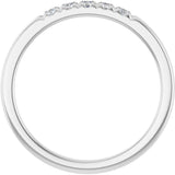 14K White 1/6 CTW Lab-Grown Diamond  French-Set Anniversary Band