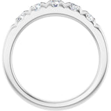 Platinum 3/4 CTW Lab-Grown Diamond  French-Set Anniversary Band