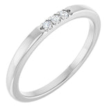 14K White .05 CTW Lab-Grown Diamond  Anniversary Band