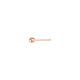 14K Rose 3 mm Ball Earring