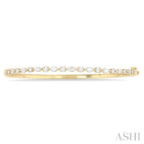 1 Ctw Marquise and Round Cut Diamond Fashion Bangle in 14K Yellow Gold