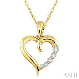 Journey Heart Shape Diamond Pendant