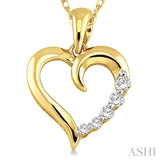 Journey Heart Shape Diamond Pendant