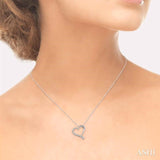 Half Journey Diamond Heart Shape Pendant