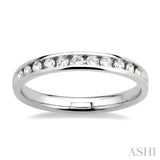 Channel Set Diamond Wedding Band