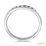 Channel Set Diamond Wedding Band