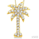 Palm Tree Diamond Fashion Pendant