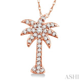 Palm Tree Diamond Fashion Pendant