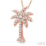 Palm Tree Diamond Fashion Pendant