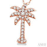 Palm Tree Diamond Fashion Pendant