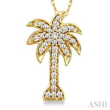 Palm Tree Diamond Fashion Pendant