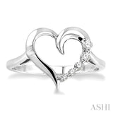 Heart Shape Journey Diamond Ring